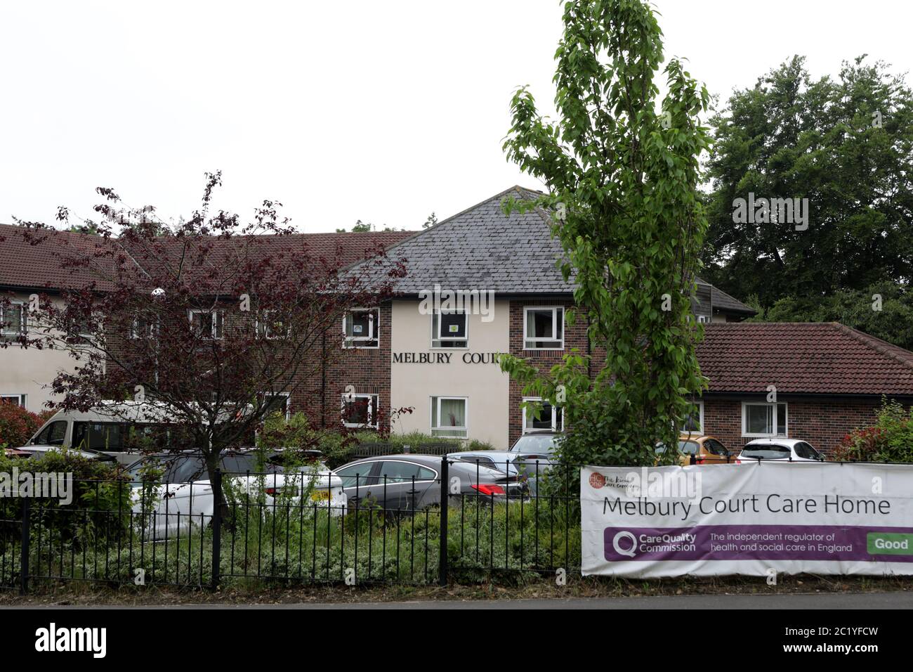 Melbury court Care Home, qui a enregistré le plus grand nombre de décès de résidents (26) au Royaume-Uni, Durham, Royaume-Uni. Banque D'Images