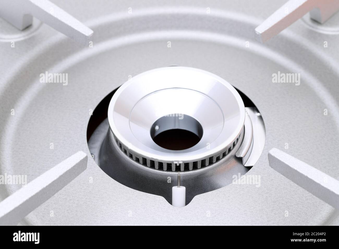 Gros plan du tourisme pour bouteille de gaz portable un brûleur Banque D'Images