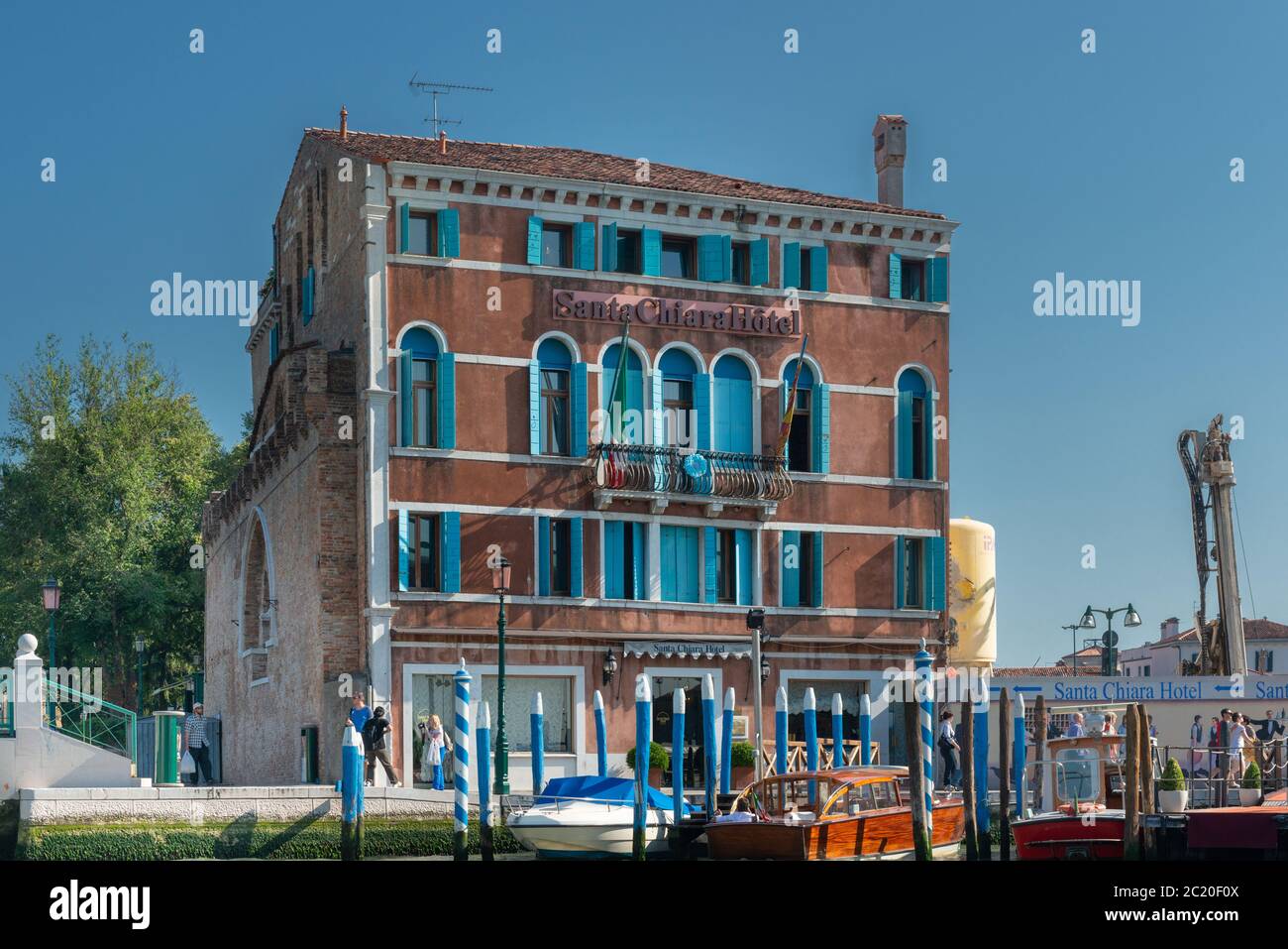 Santa Chiara Hotel, Venise Italie Banque D'Images