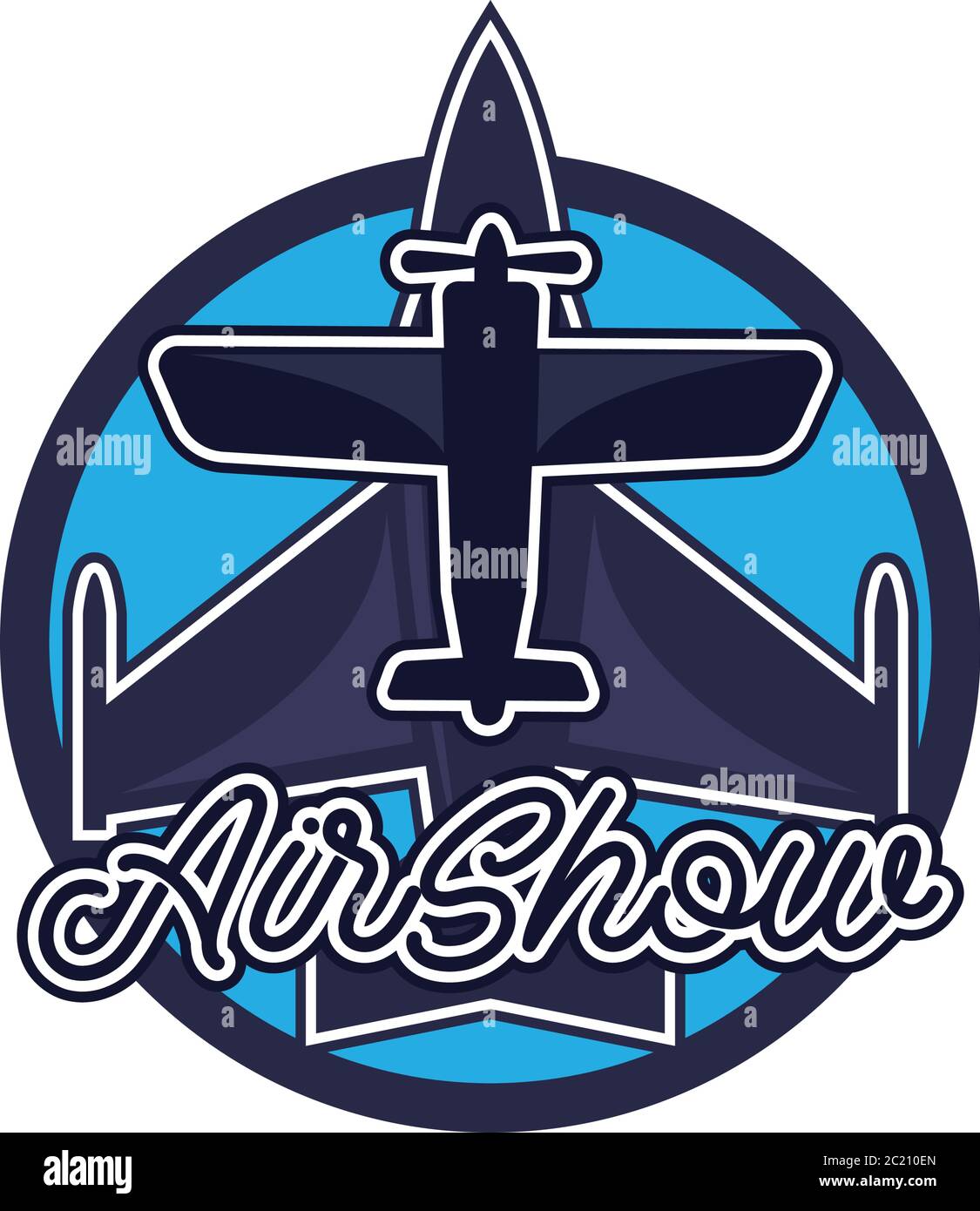 logo air show isolé sur fond blanc. illustration vectorielle Illustration de Vecteur