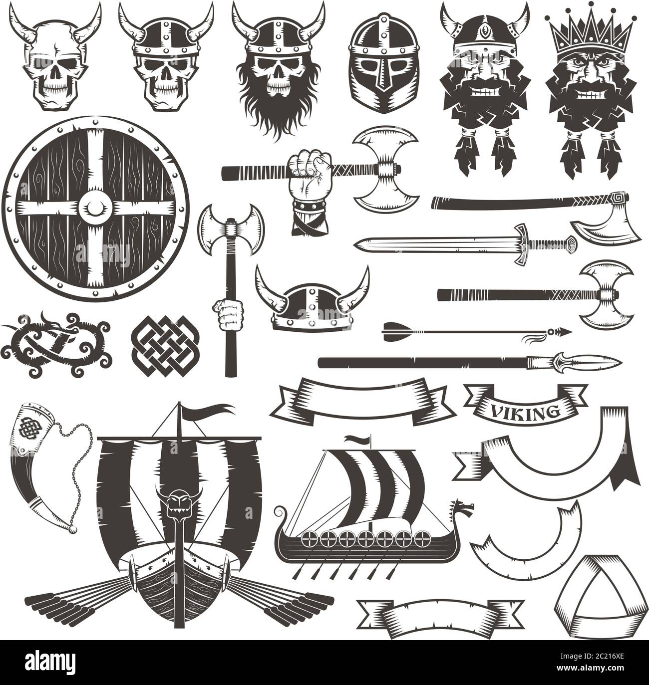 Articles Viking Illustration de Vecteur