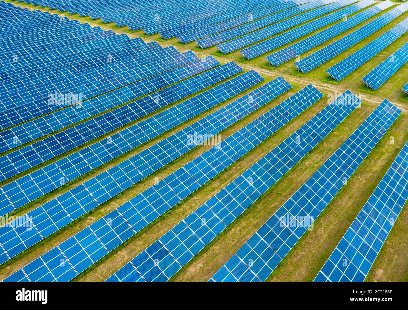 Énergie renouvelable, centrale solaire en Europe Banque D'Images