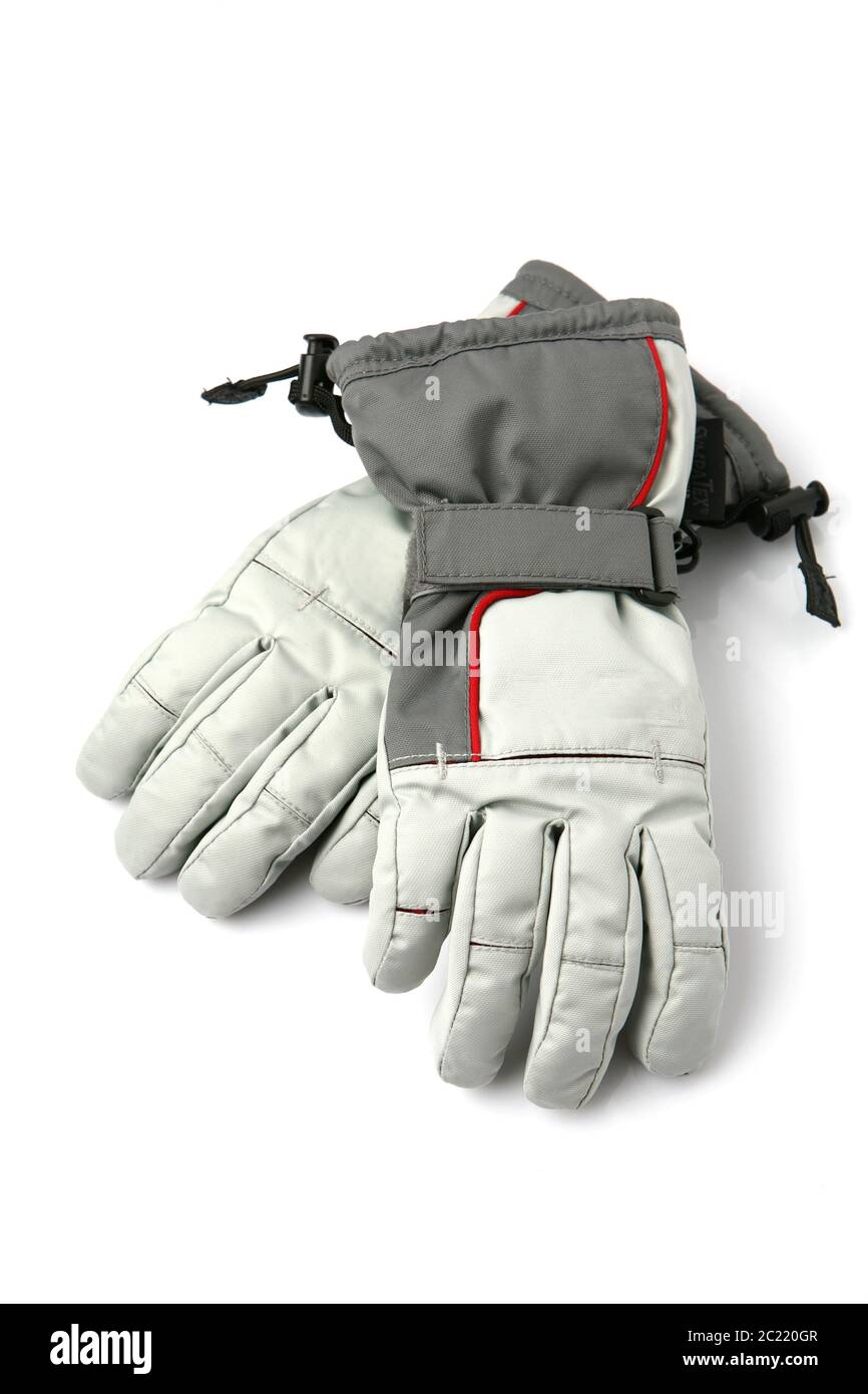 Paire de gants de ski d'hiver. Banque D'Images