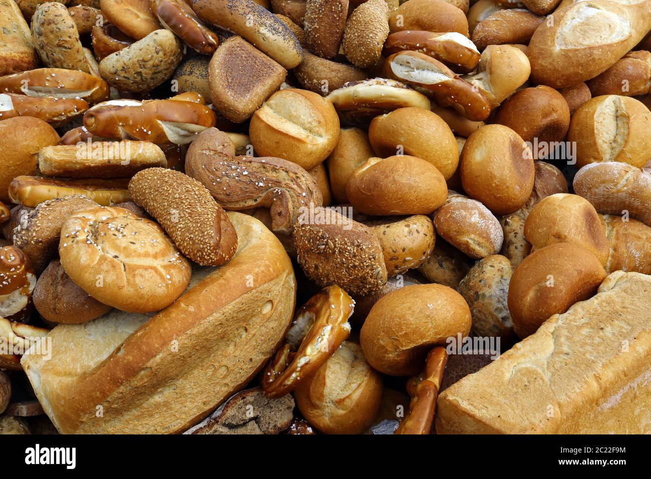 Élimination des produits de boulangerie Banque D'Images