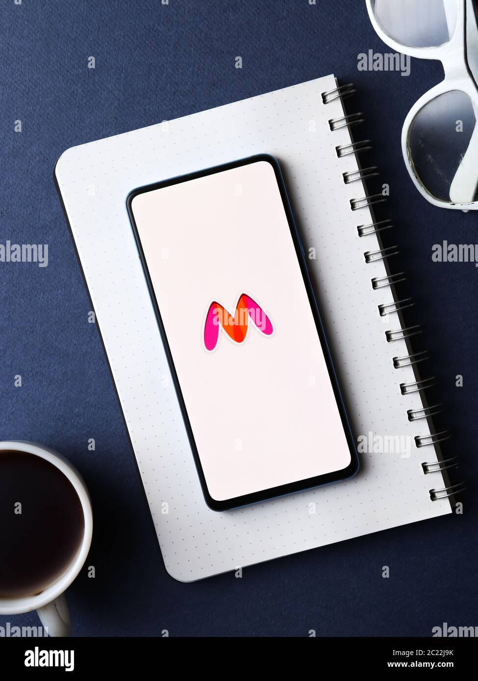 Assam, inde - 09 juin 2020 : Myntra une application de shopping en ligne. Banque D'Images