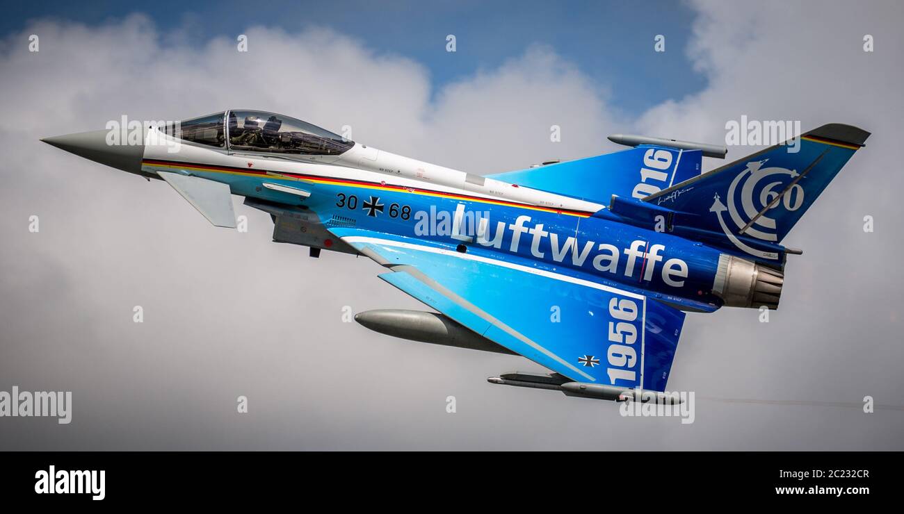 60 ans Typhoon EF2000 de Luftwaffe Banque D'Images
