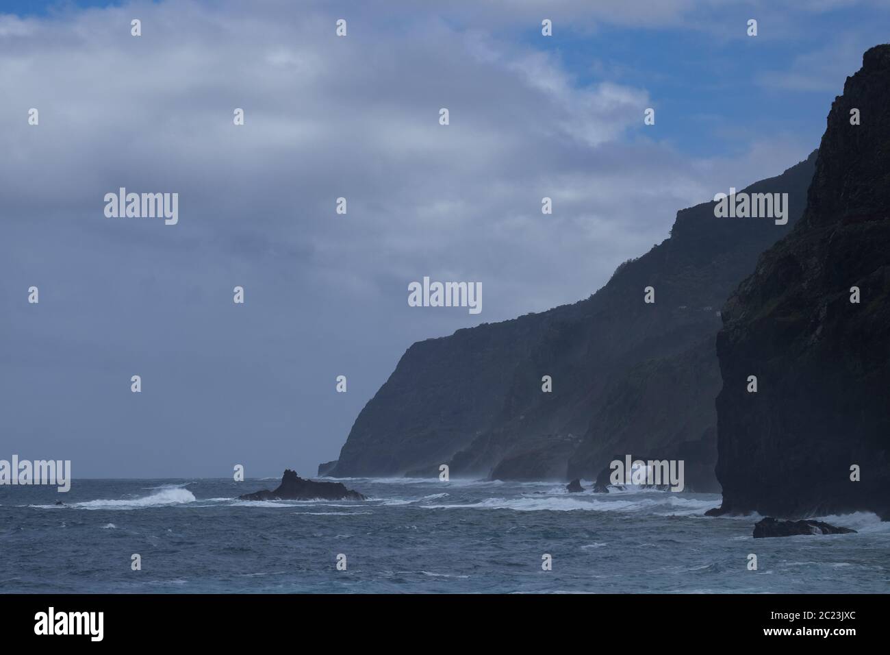 Sur la côte nord de Madère Banque D'Images