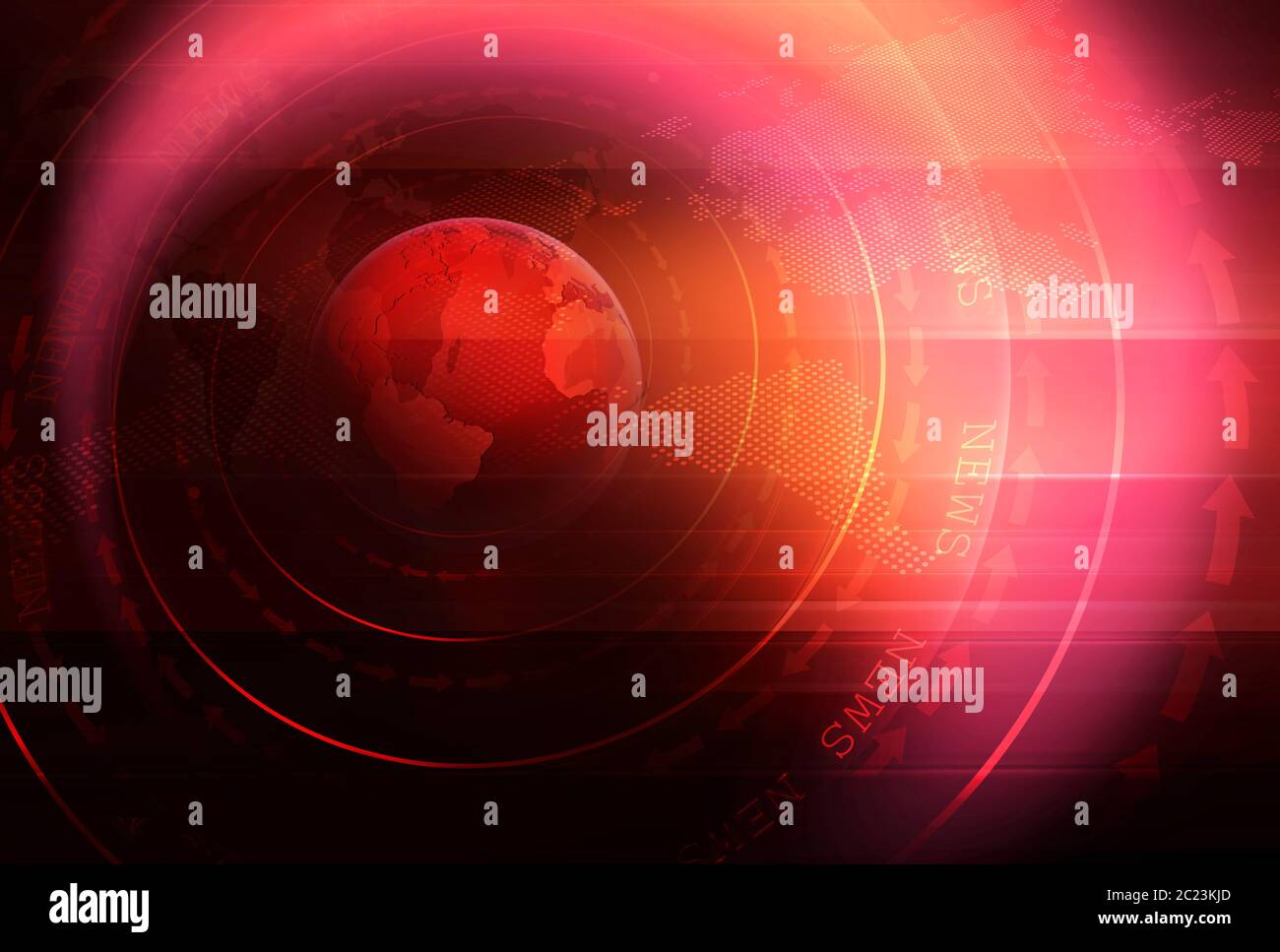 L'entreprise graphique concept commercial à travers le monde, la communication globale et la connectivité. 3d illustration Banque D'Images