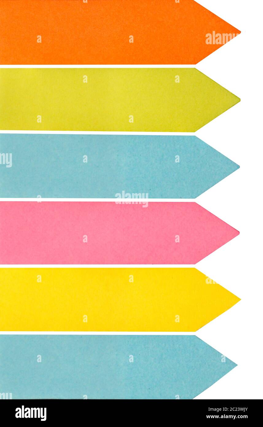 Les notes de couleur Banque D'Images