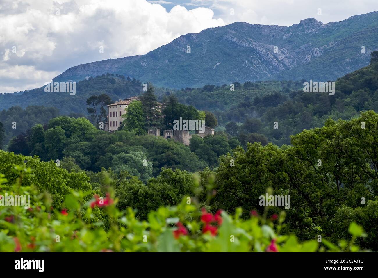 Schloss Vauvenargues, Provence Banque D'Images