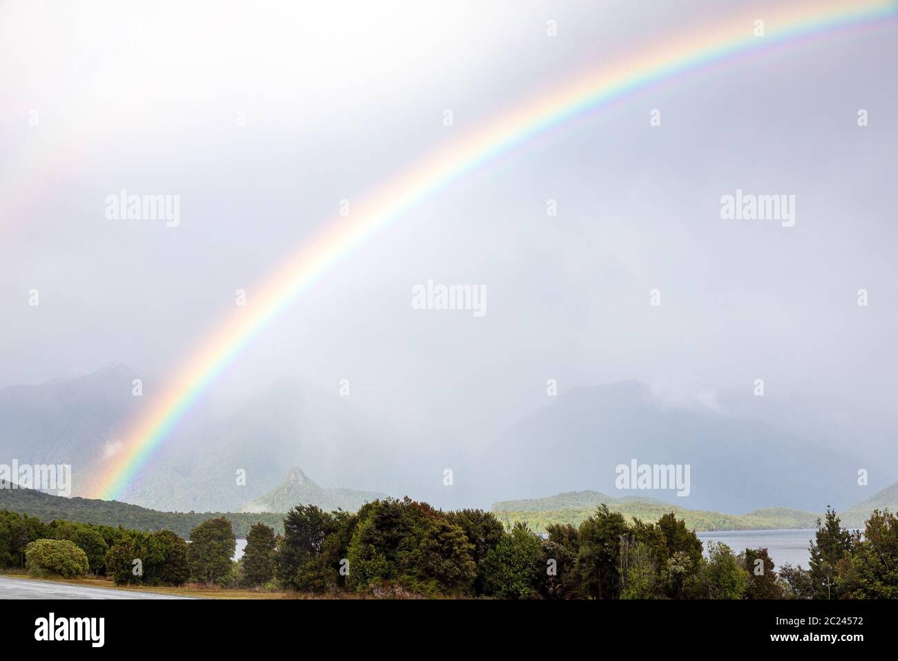 Paysages à Lac Te Anau, Nouvelle-Zélande Banque D'Images