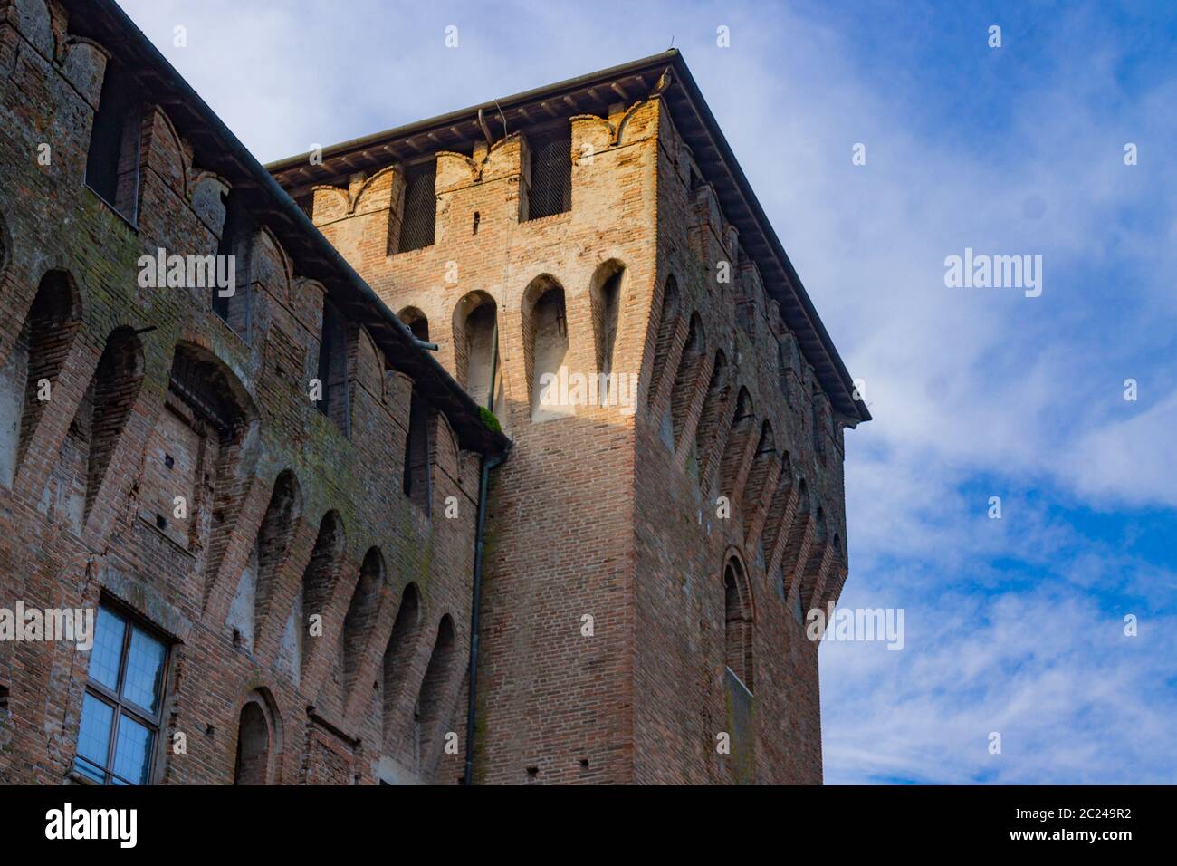 Forteresse médiévale, château de Gonzaga Saint George à Mantua, Italie Banque D'Images
