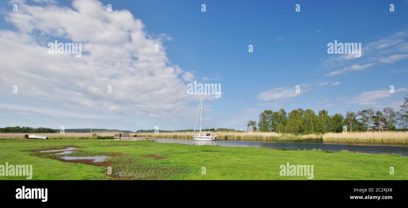 Moritzdorf, Lac de Sellin, Mönchgut, Île de Rügen, Allemagne, Europe de l'Ouest Banque D'Images