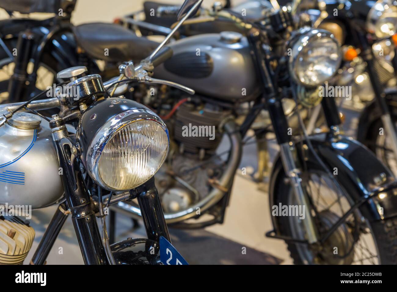 Moto vintage - technologie de base Banque D'Images