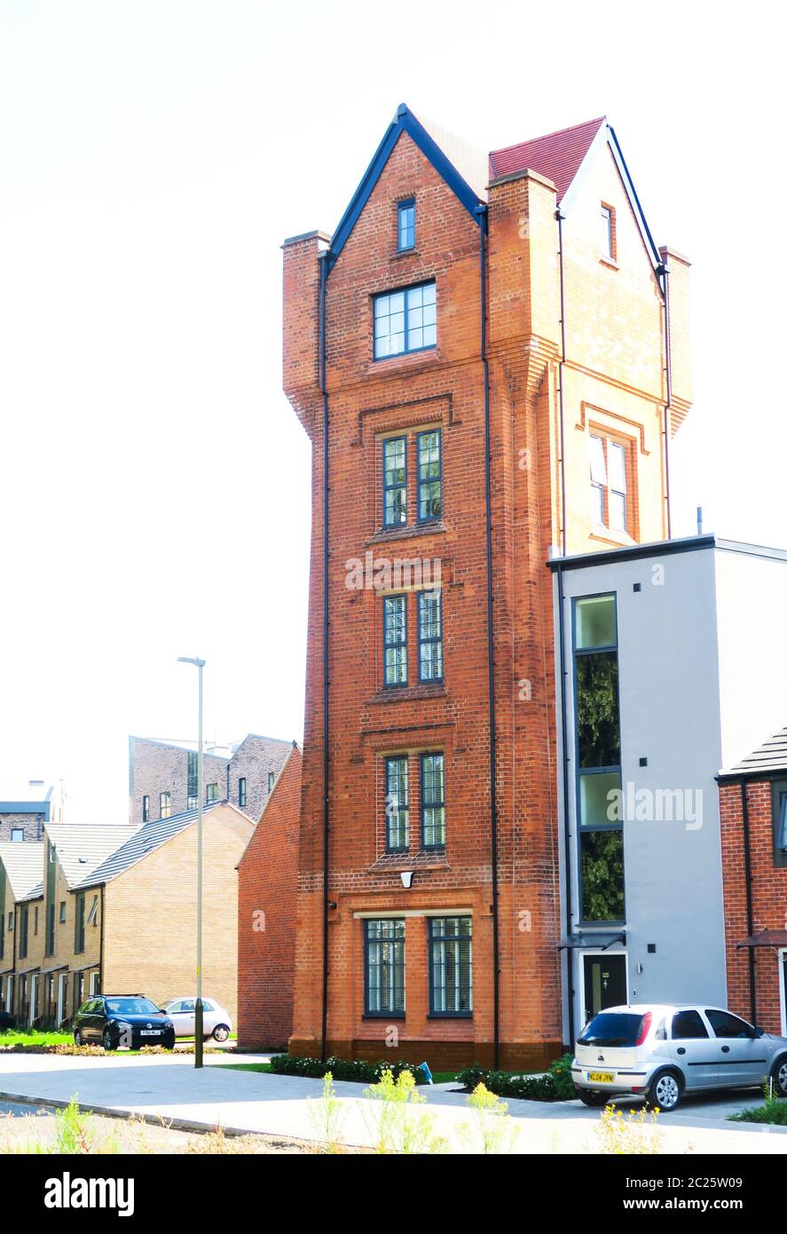 Appartements modernes convertis d'un ancien local industriel à Leicester, Royaume-Uni. Banque D'Images