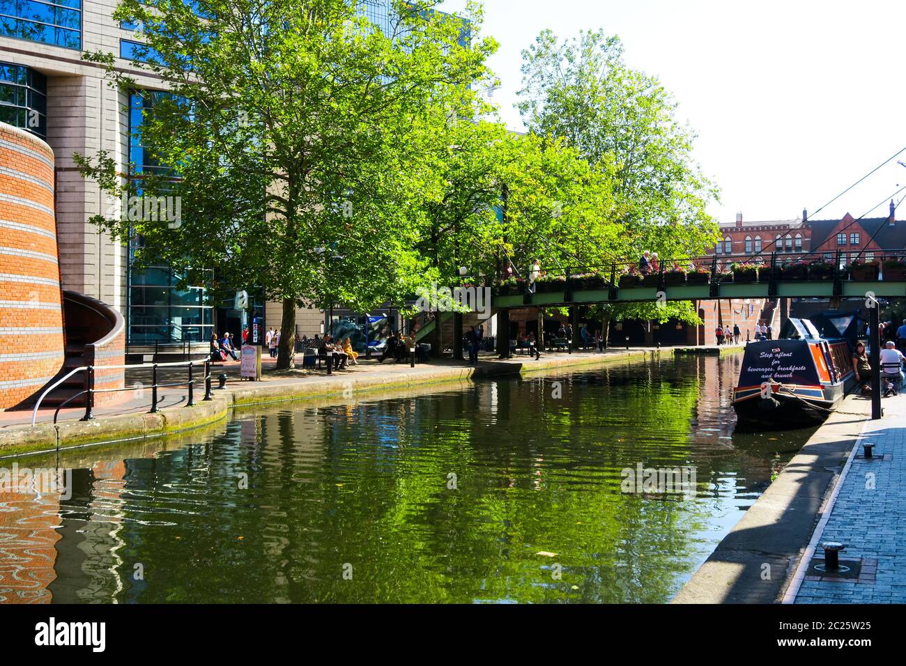 Birmingham côté canal, Royaume-Uni. Banque D'Images