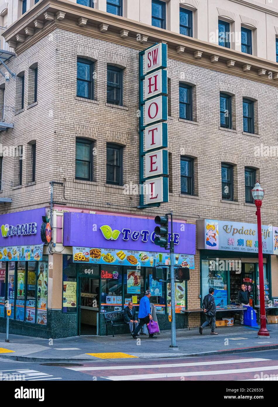 T and T Cafe à San Francisco Banque D'Images