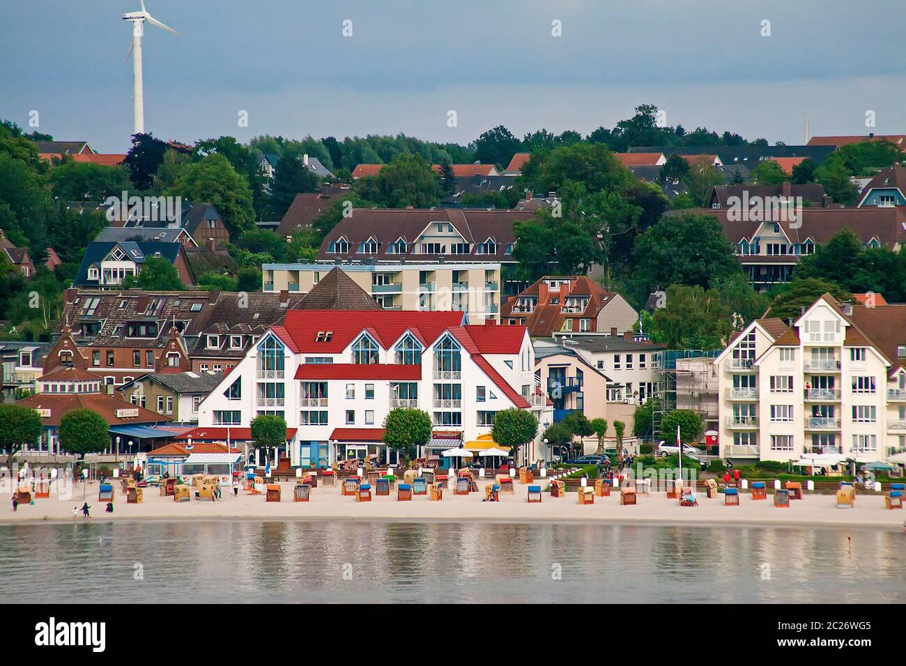 Station balnéaire Baltique Schleswig-Holstein, Allemagne Banque D'Images