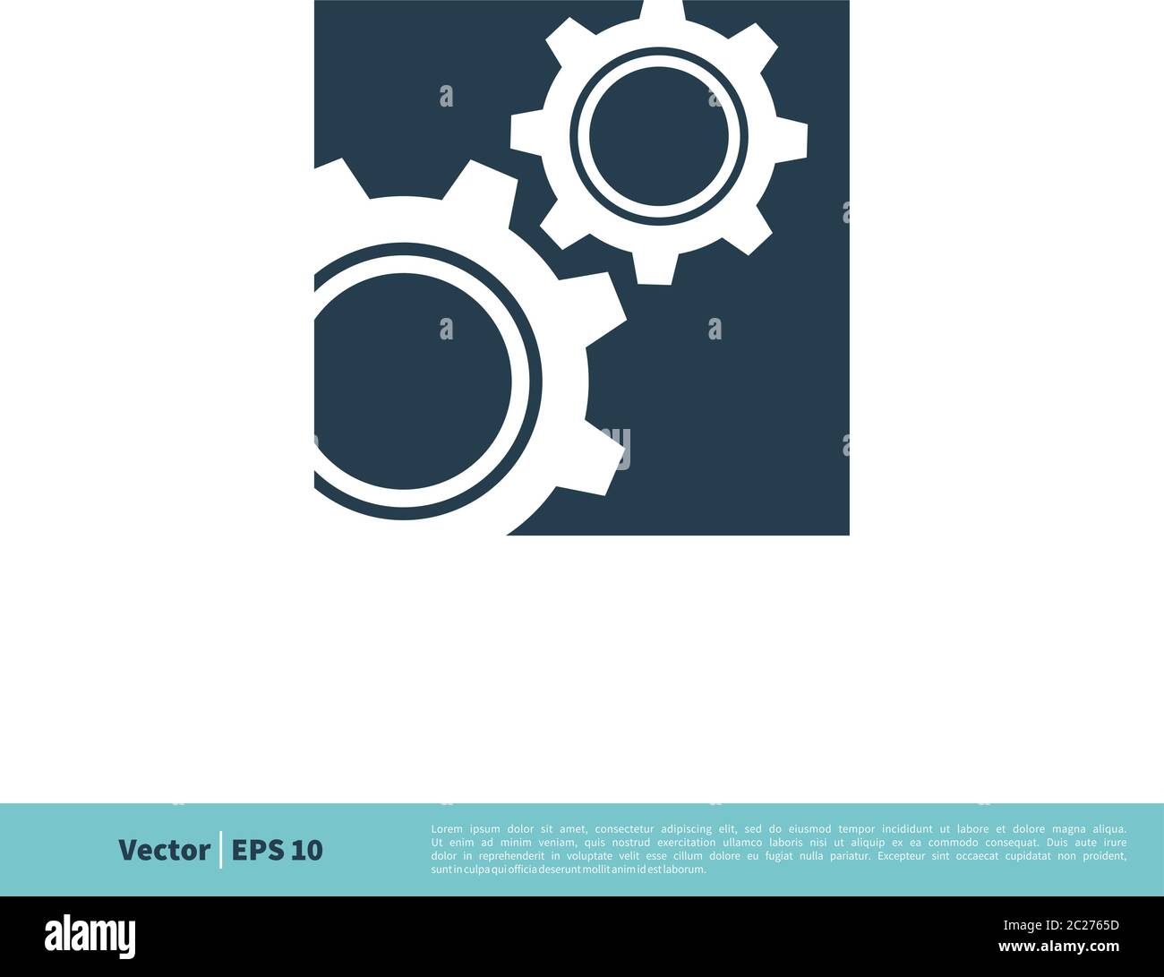 Gear Engineering Icon Vector logo Template Illustration Design. Vecteur EPS 10. Illustration de Vecteur