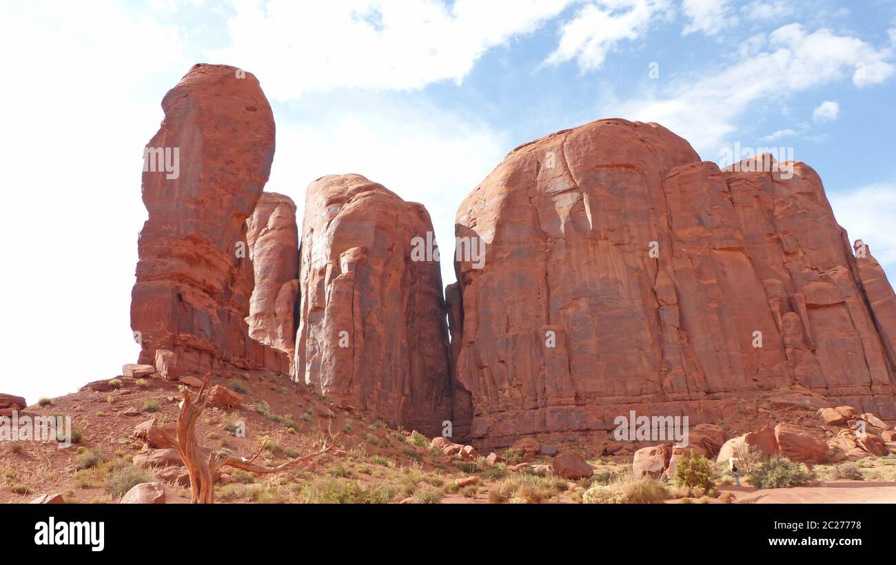 Im Felsformationen Monument Valley dans l'Utah en den Vereinigten Staaten rock formations in Monument Valley dans l'Utah aux États-Unis Banque D'Images