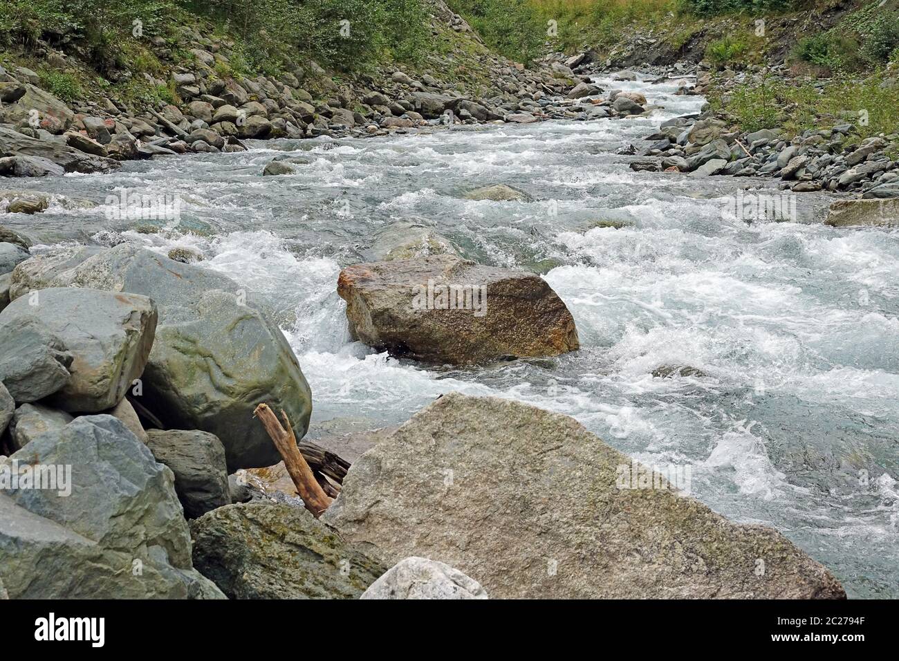 Le Hollersbach dans le parc national Hohe Tauern Banque D'Images