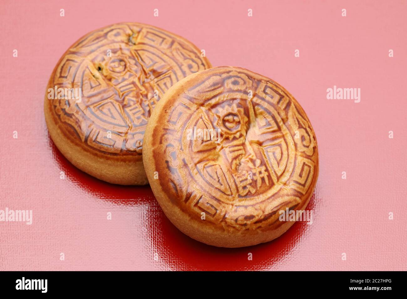 Mooncake traditionnel Chinois pour festival de mi-automne Banque D'Images