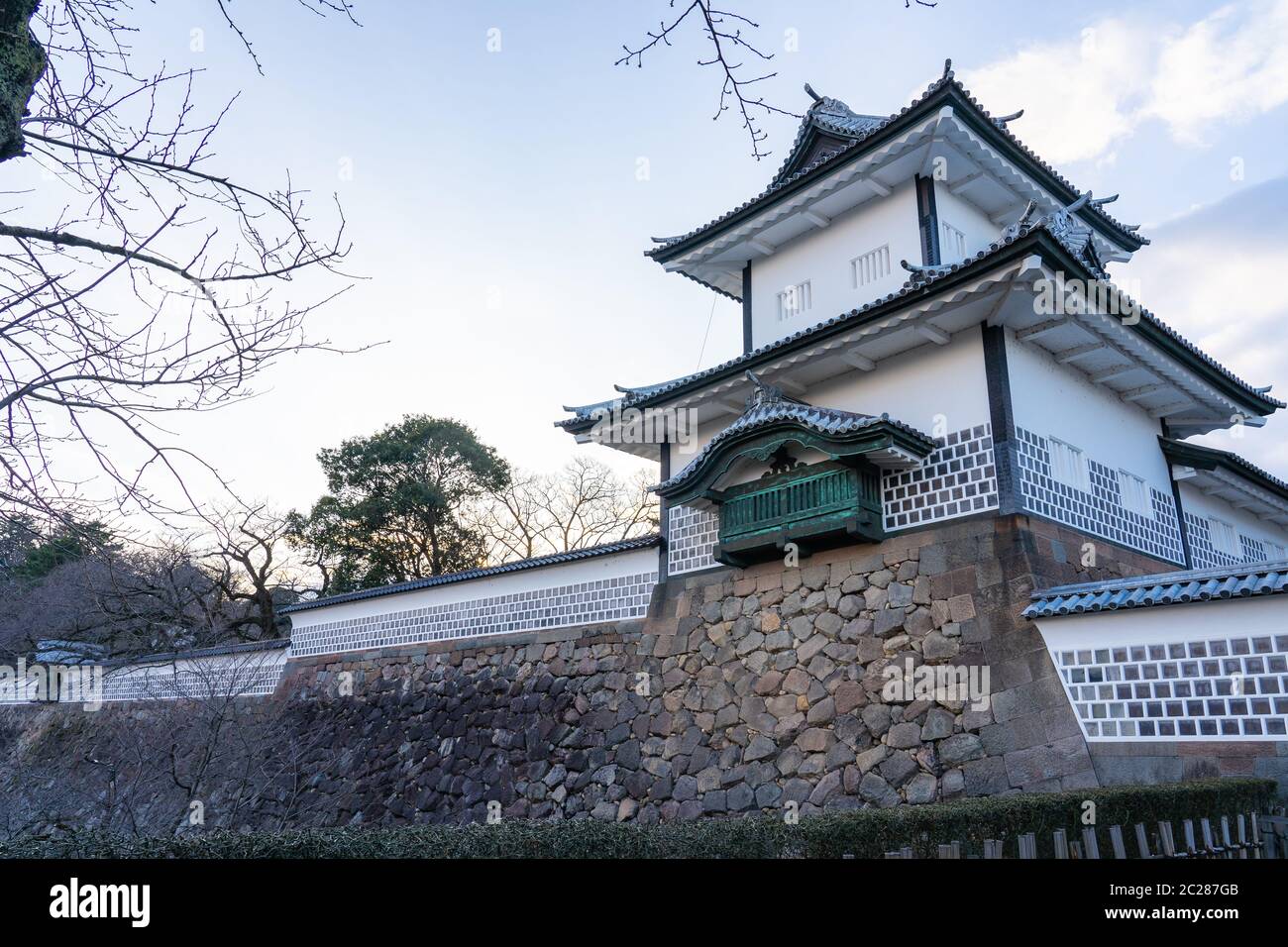 Dans le château de Kanazawa Kanazawa, Ishikawa Prefecture, Japan Banque D'Images