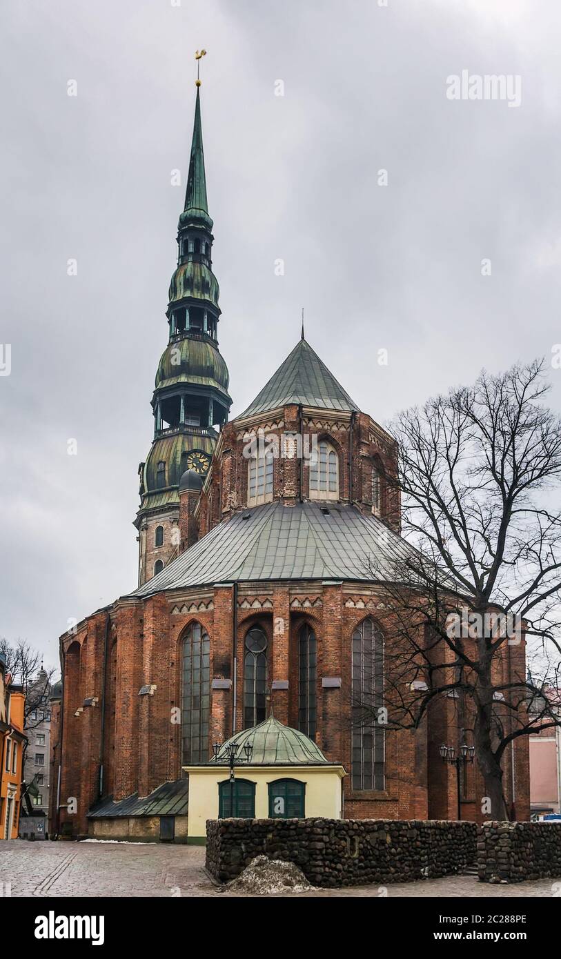 Église Saint-Pierre, Riga Banque D'Images