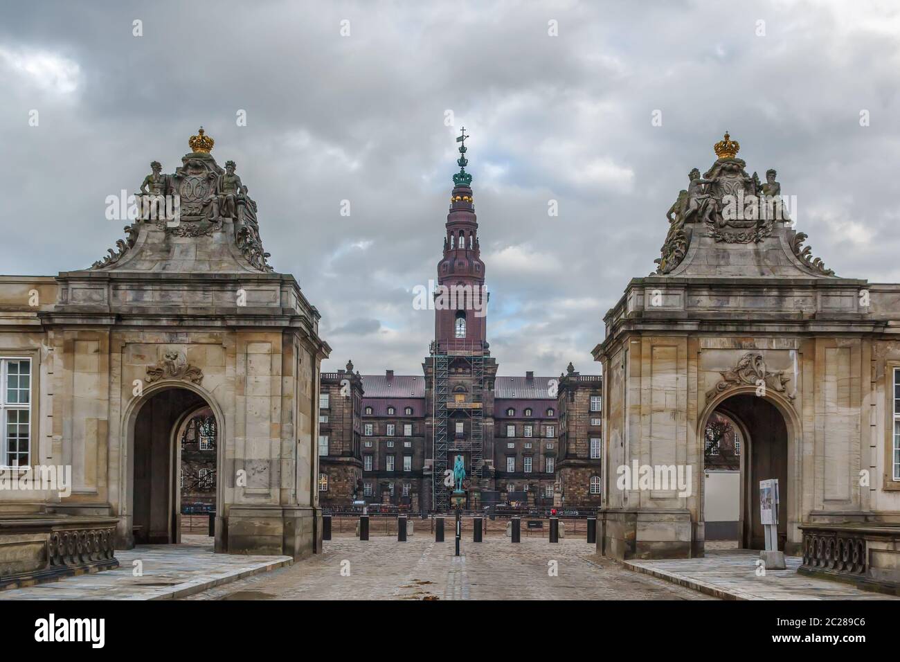 Palais de Christiansborg, à Copenhague Banque D'Images