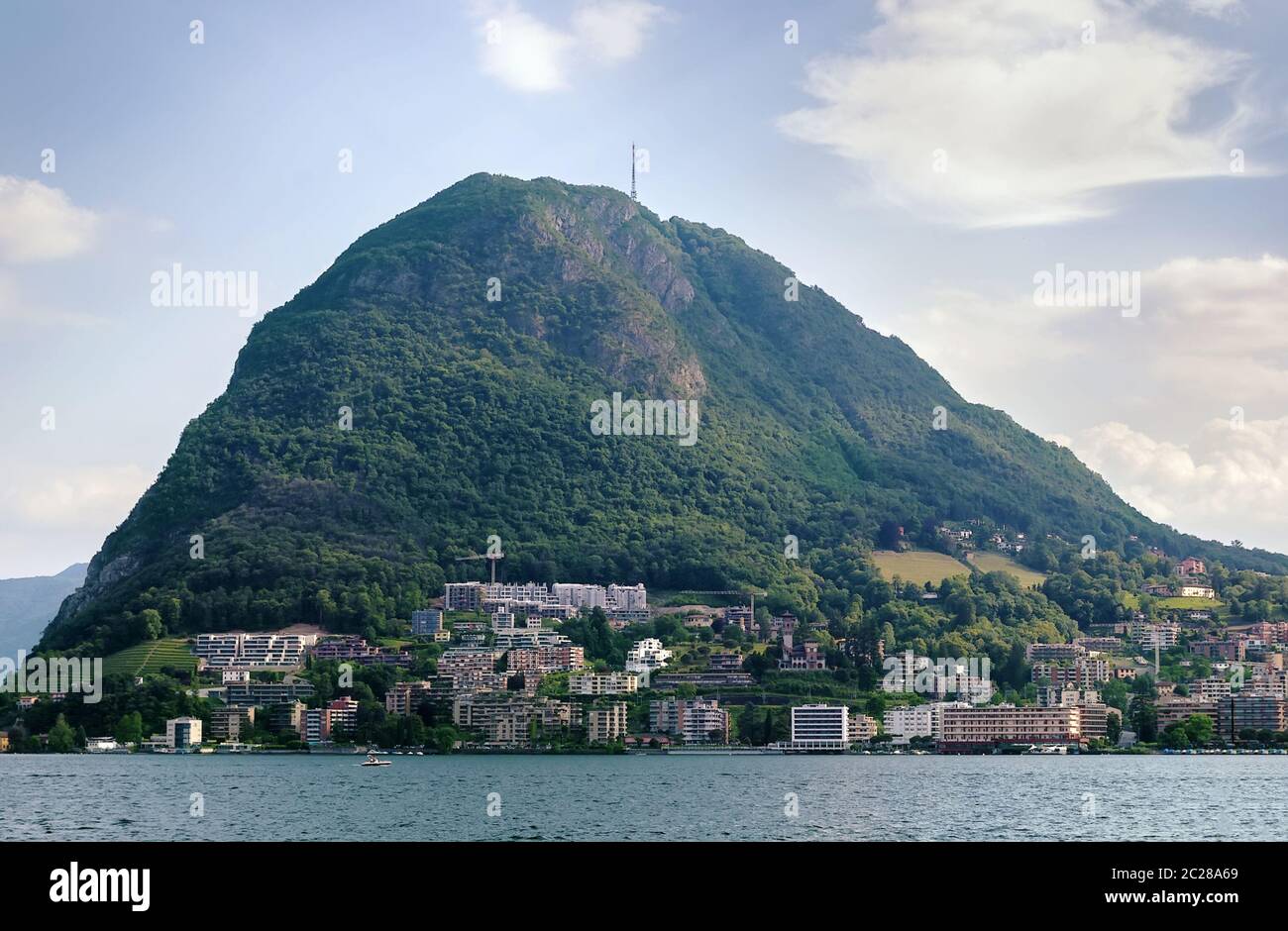 Le lac de Lugano, Suisse Banque D'Images
