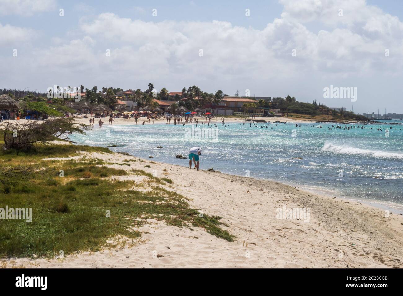 Aruba à la plage d'Arashi sur les îles ABC Banque D'Images