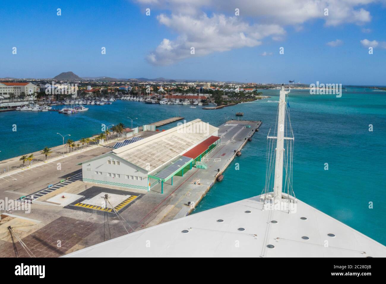 Mer des Caraïbes, Aruba - ville d'Oranjestad Banque D'Images