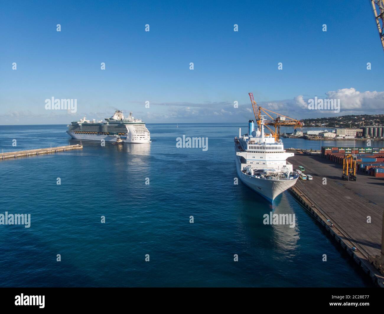 Barbade, port de croisière à Bridgetown - Petites Antilles Banque D'Images