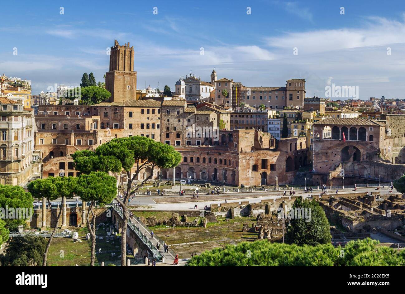 Marchés de Trajan, Rome Banque D'Images