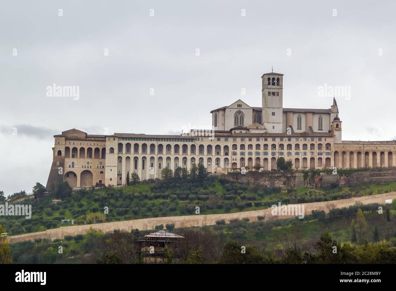 Basilique Saint François d'Assise, Italie Banque D'Images