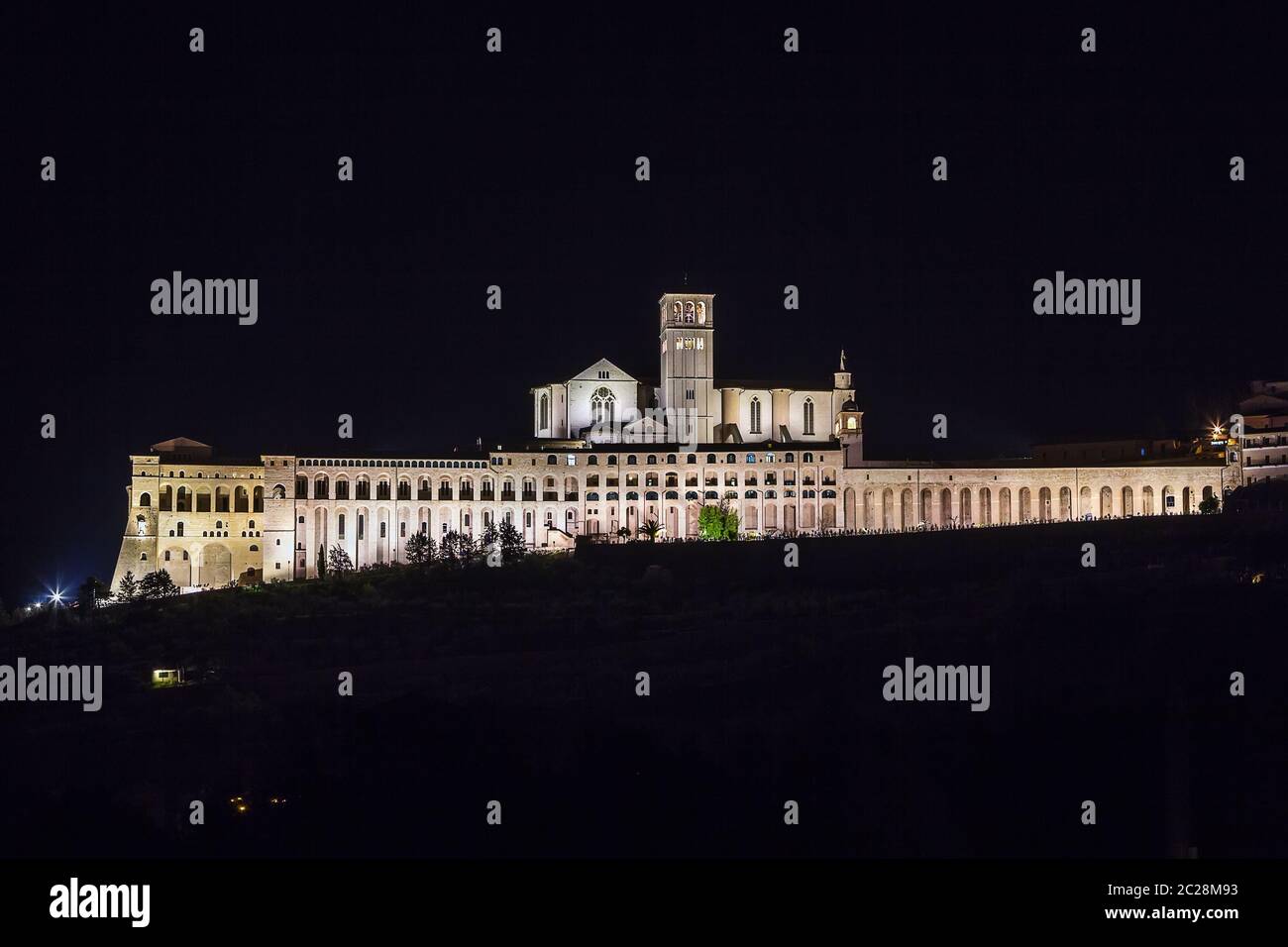 Basilique Saint François d'Assise, Italie Banque D'Images