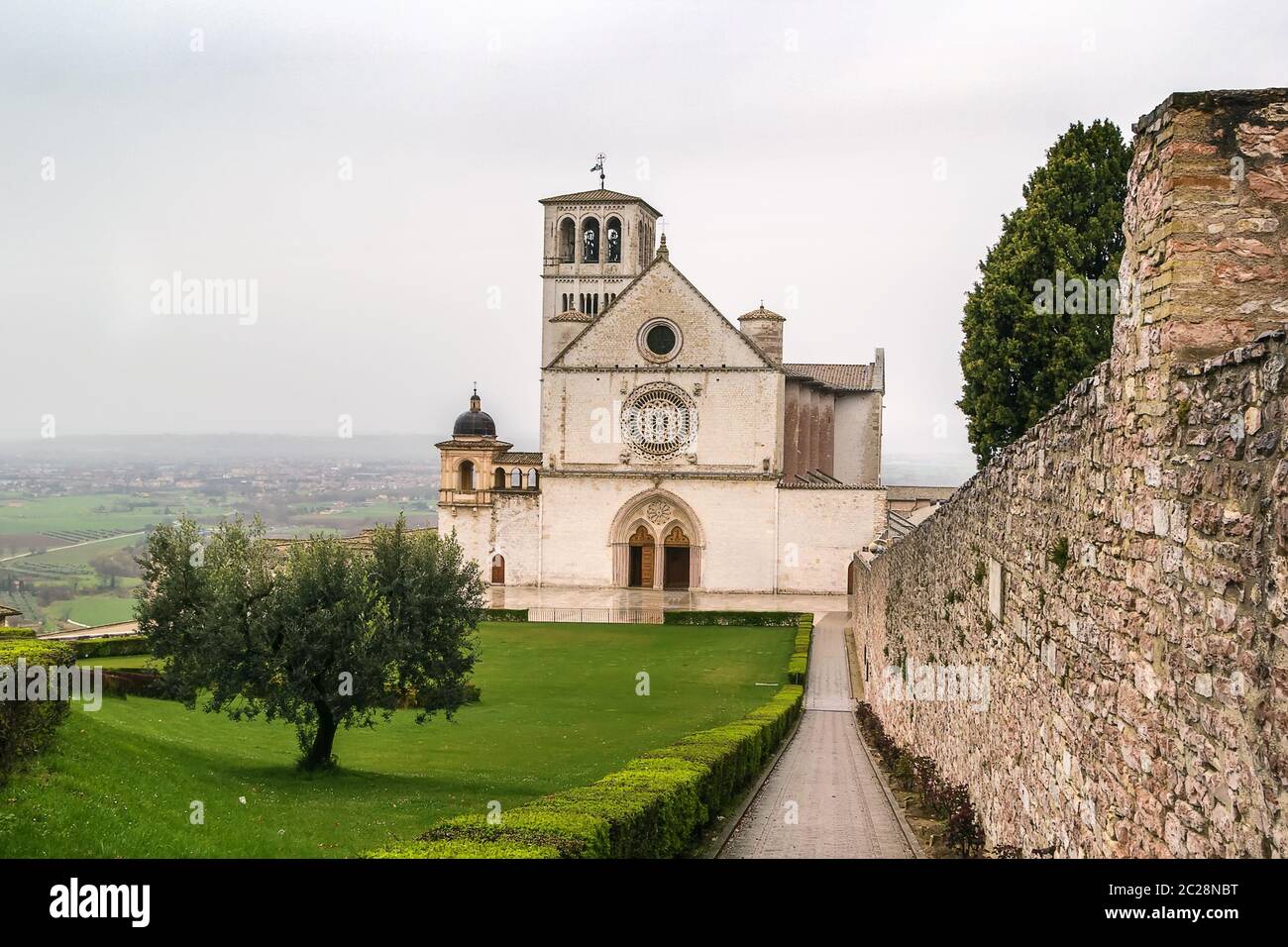 Basilique Saint François d'Assise, Italie Banque D'Images