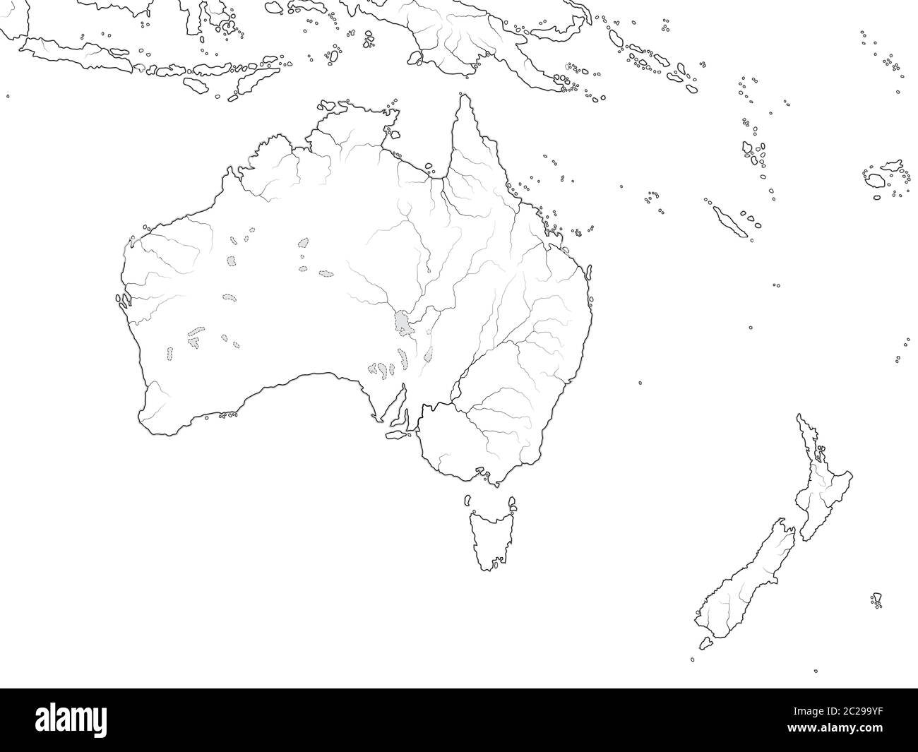 carte-du-monde-de-l-australie-continent-australie-nouvelle-z-lande