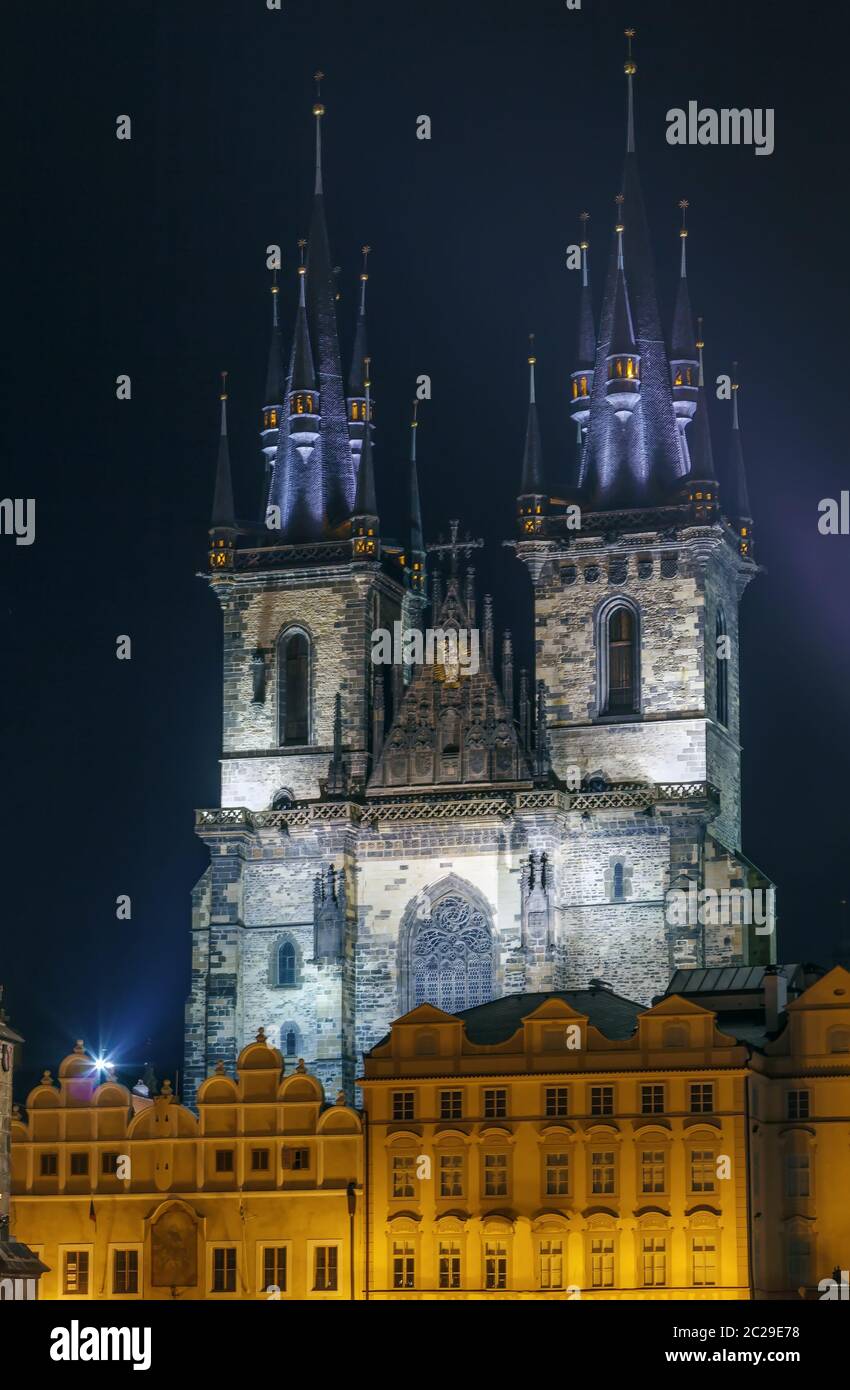 Église Notre Dame avant Tyn, Prague Banque D'Images