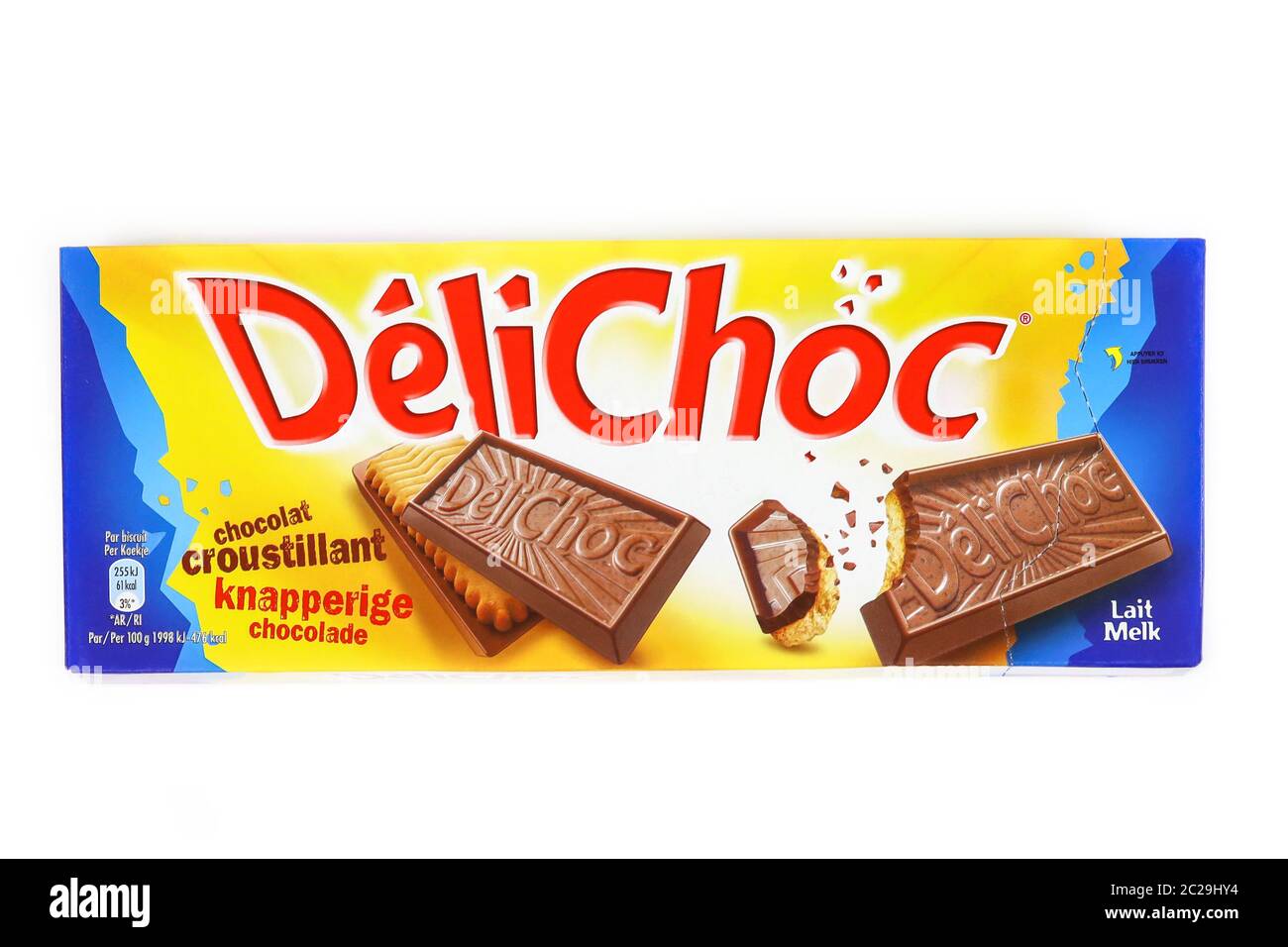 biscuit au chocolat de marque delichoc Banque D'Images