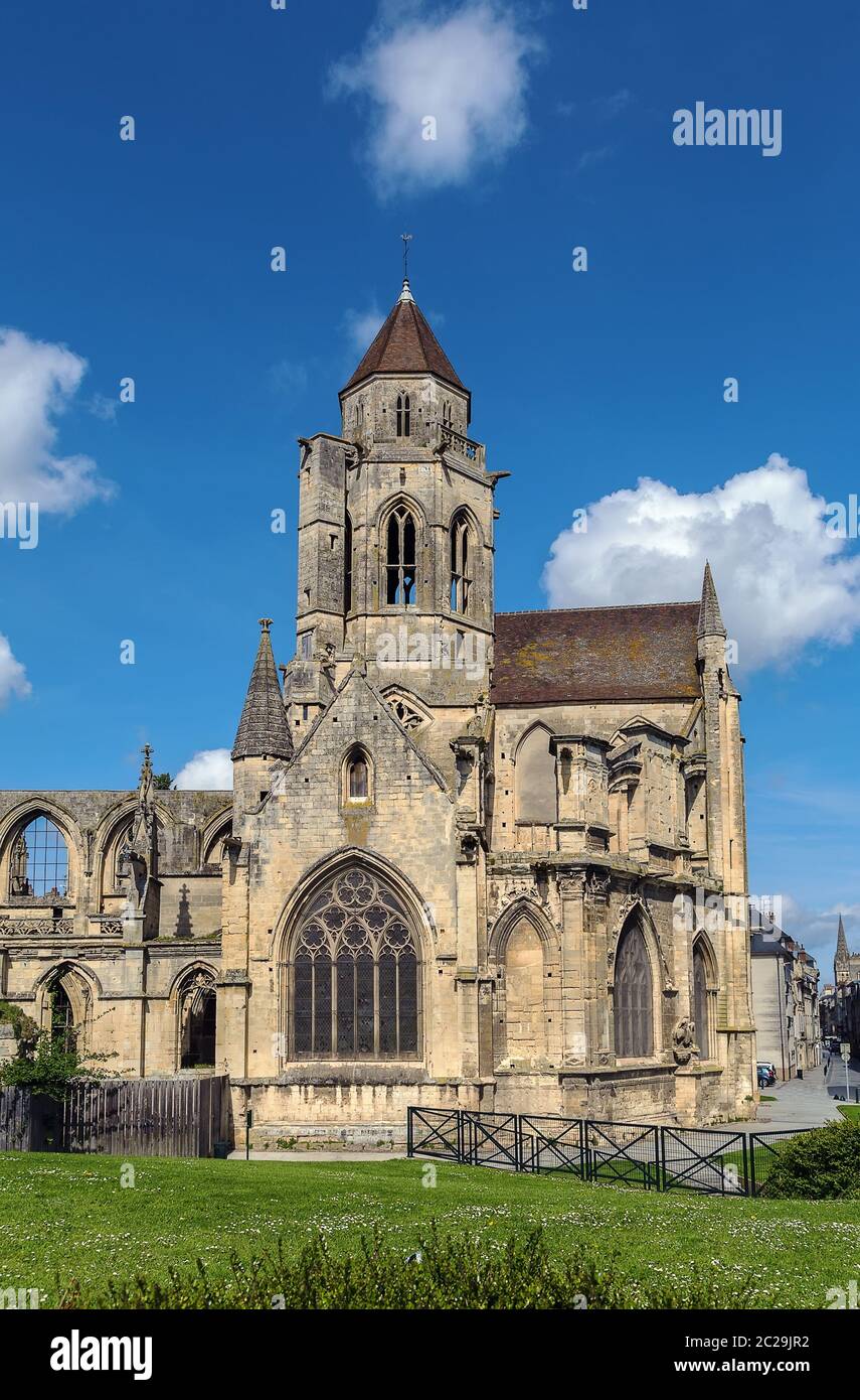 Église Saint-Etienne-le-Vieux, Caen, France Banque D'Images