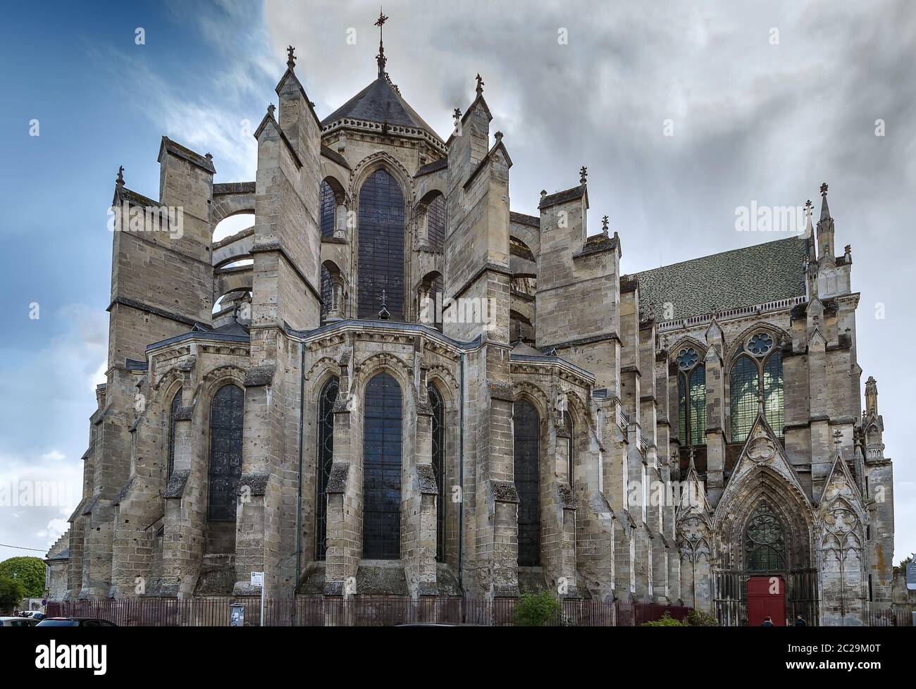 Cathédrale de Soissons, France Banque D'Images