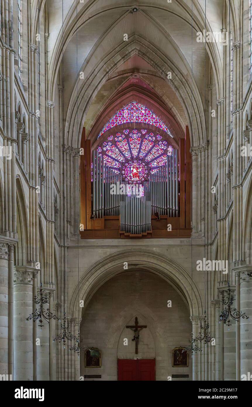 Cathédrale de Soissons, France Banque D'Images