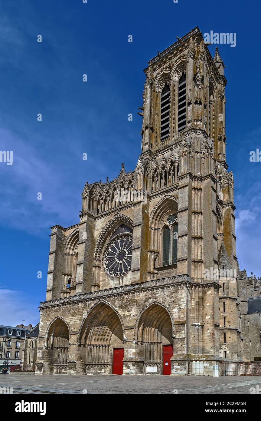 Cathédrale de Soissons, France Banque D'Images