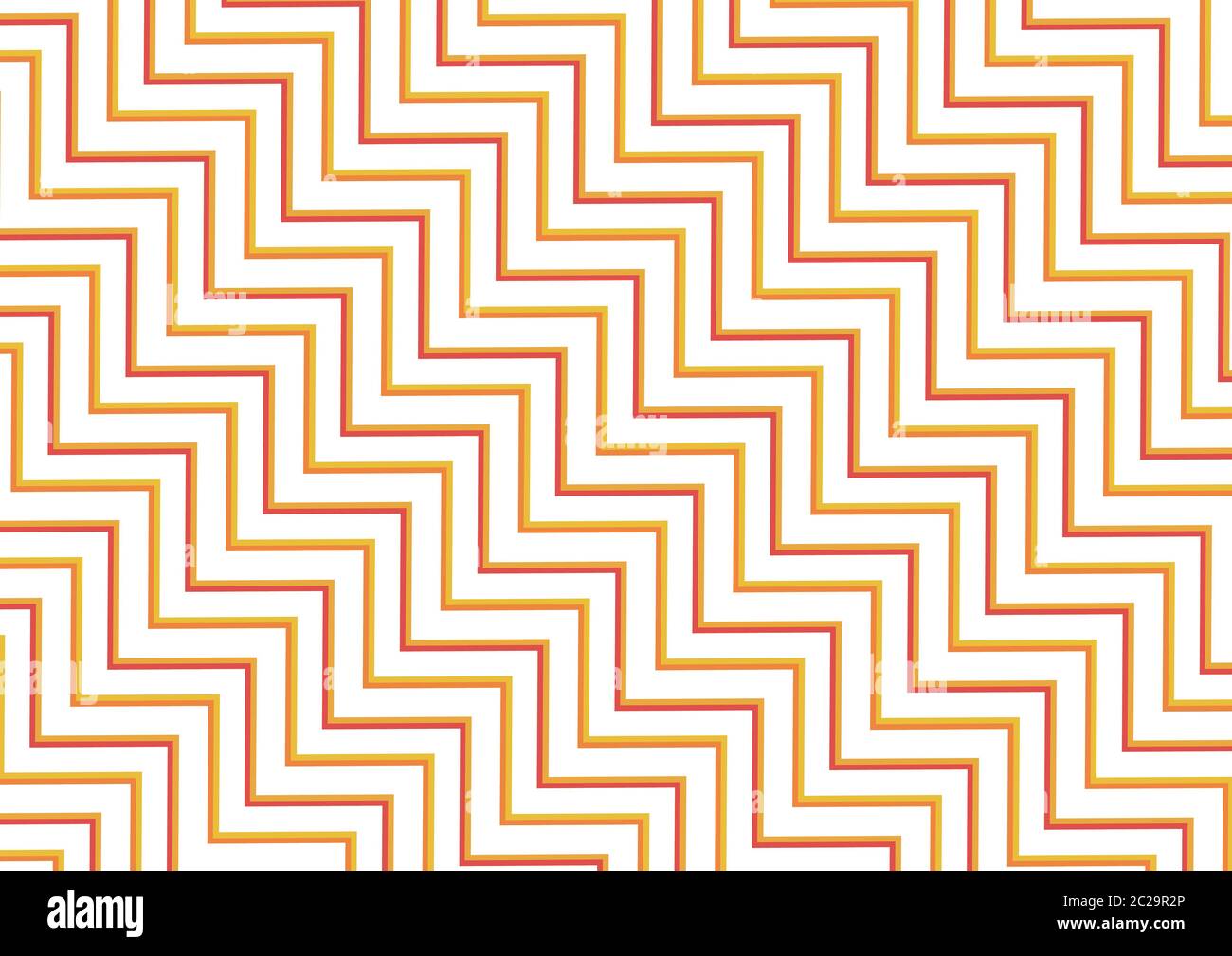 Motif zigzag motif moderne couleur jaune et orange. Illustration vectorielle. Illustration de Vecteur