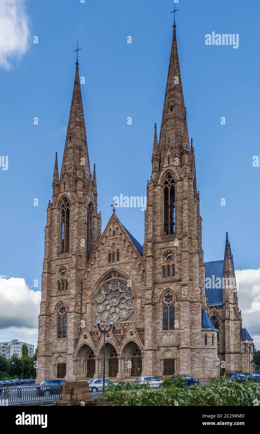 Église Saint-Paul, Strasbourg Banque D'Images