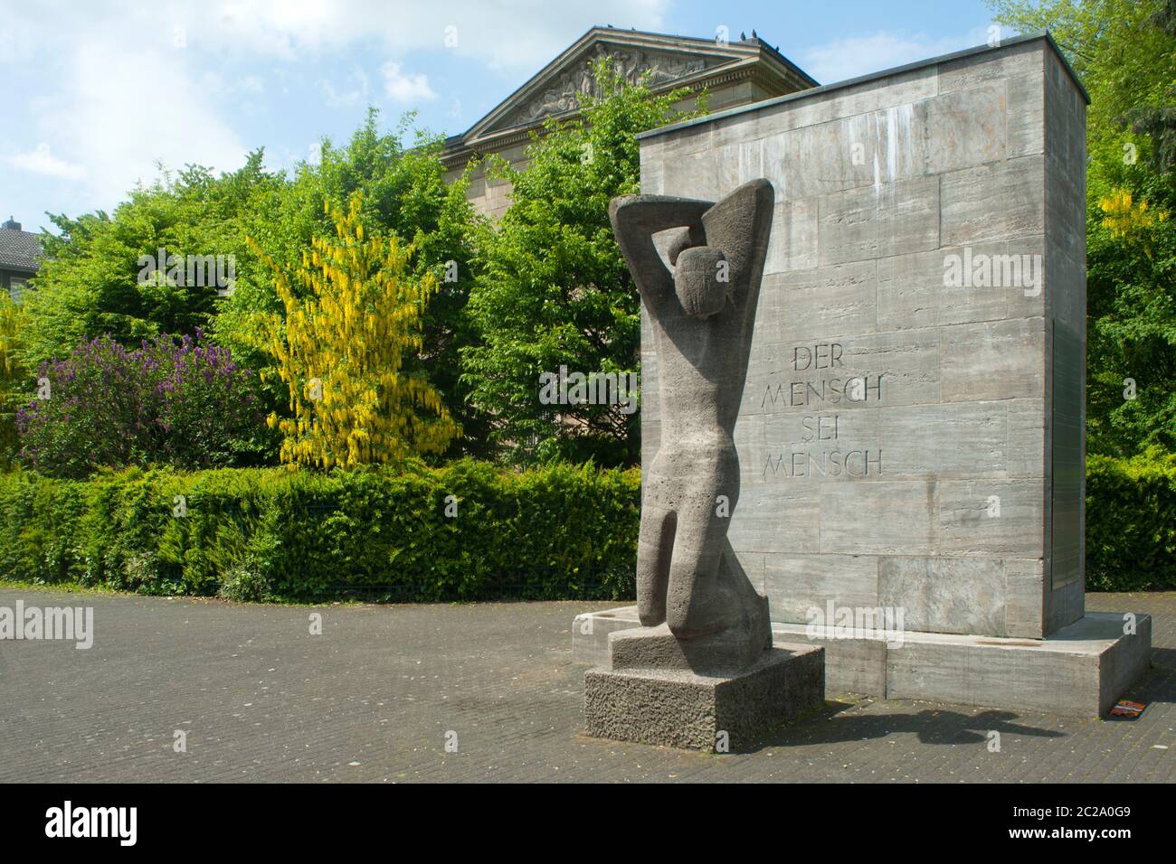 Allemagne, Nordrhein-Westfalen, Wuppertal-Elberfeld, Deweerthscher Garten, Mahnmal für die Opfer des Nationalsozialismus. Banque D'Images