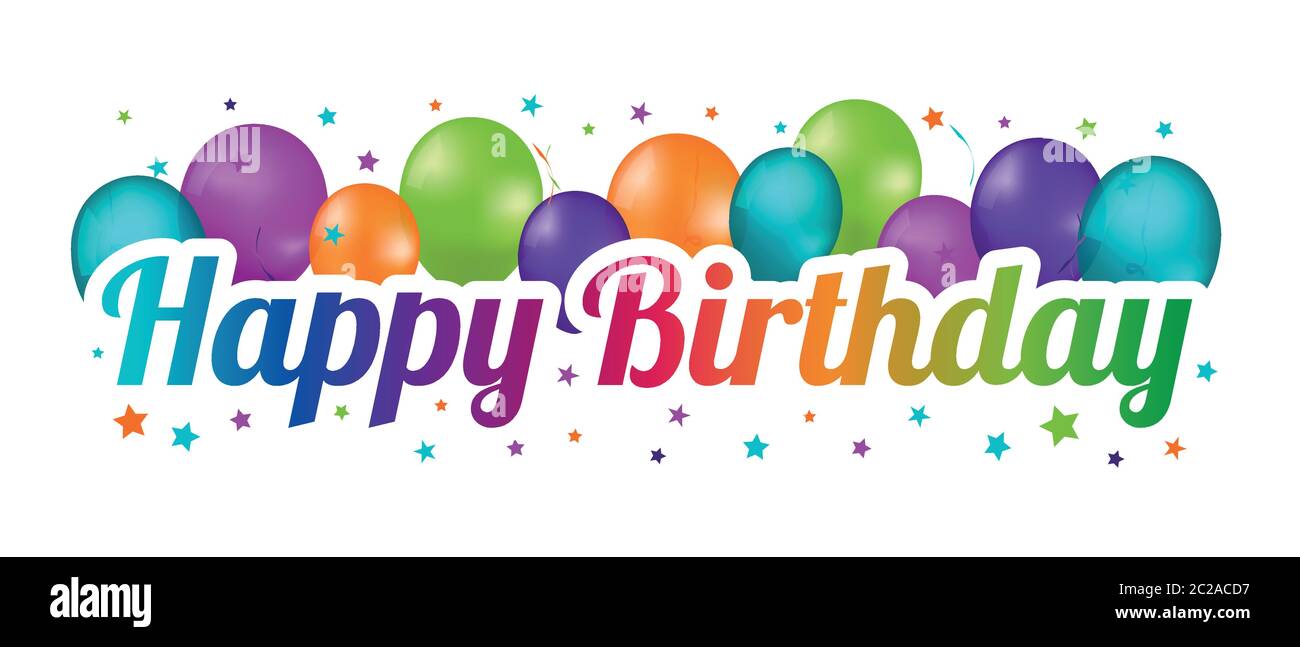 Banniere Joyeux Anniversaire Illustration Vectorielle Coloree Image Vectorielle Stock Alamy Banniere Joyeux Anniversaire Illustration Vectorielle Coloree Image Vectorielle Stock Alamy