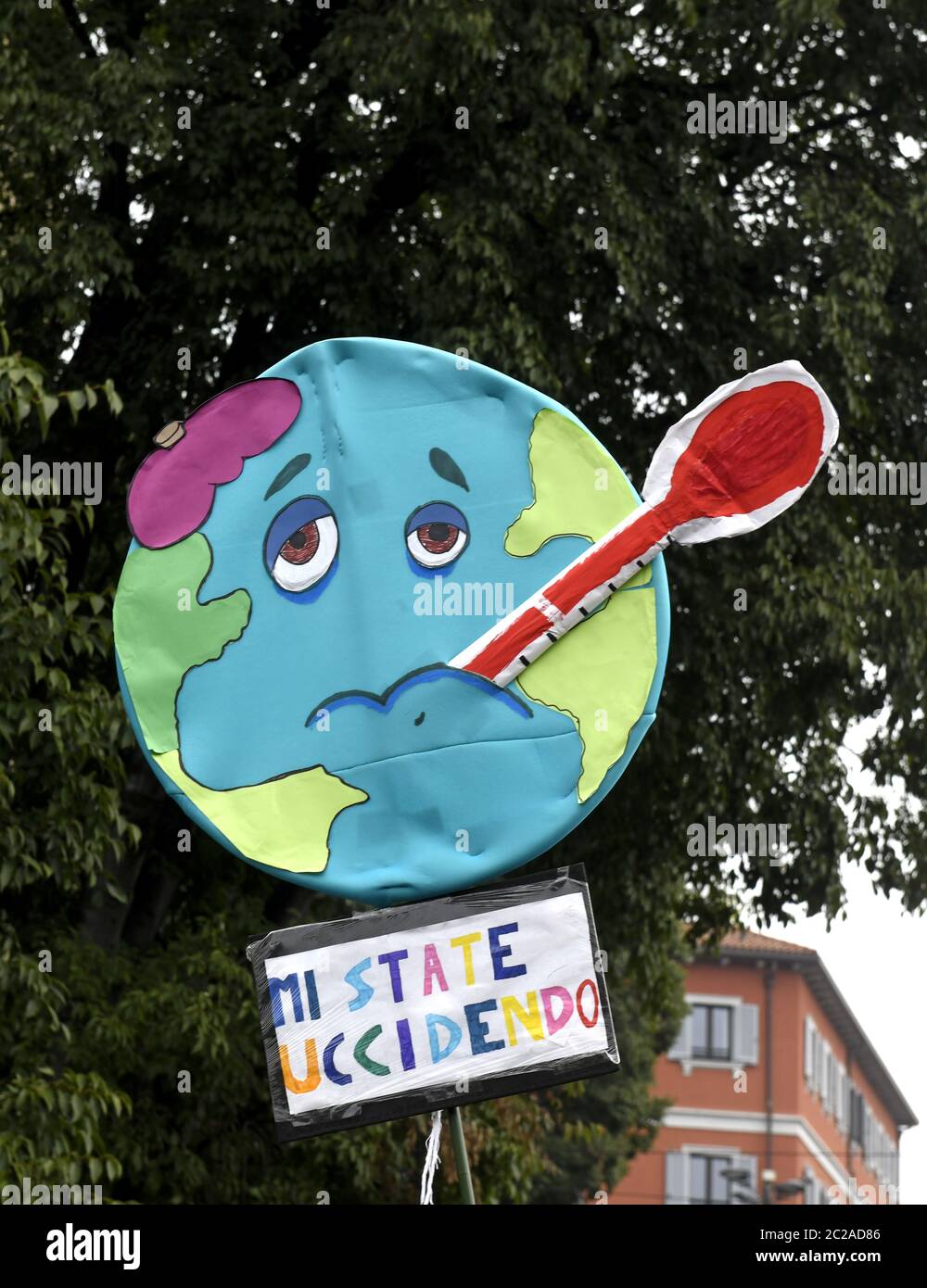 Grève des étudiants « vendredi pour l'avenir »; grève internationale contre le réchauffement climatique, à Milan. Banque D'Images