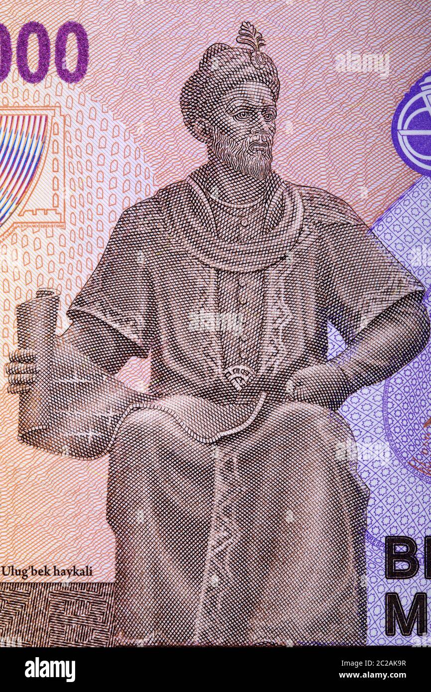 Ulugh mendier un portrait Banque D'Images